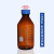 取样瓶 透明茶色棕色带刻度螺口蓝盖试剂瓶密封瓶实验室取样瓶玻璃样品瓶JYH 棕色1000ml