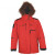 理联 LN-YRF001连帽短款白鸭绒羽绒服冬季保暖工作服 红色 XL