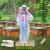 定制适用迷彩蜂衣连体防蜂服防蜂衣全套透气防蜜蜂衣服养蜂工具蜂衣 绿迷彩分体套装 XL(166cm-175cm)