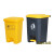 废料化学品分类垃圾箱脚踏垃圾桶锐器加厚型塑料加厚大桶针筒 50L加厚脚踏桶-灰色 无