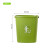 垃圾桶大容量办公室户外物业带盖厨房商特大 加厚绿色40L无盖
