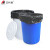 艾科堡大号圆桶加厚塑料水桶工业储水圆桶餐厅厨房泔水桶大号垃圾桶白色 100L 带桶盖