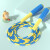 迦图鲮儿童竹节跳绳小学生幼儿园一年级初学中考专用考试宝宝健身绳子. 蓝色2.8米条纹款