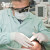 塞莫诗一次性乳胶橡胶手套 防水隔离卫生清洁实验牙科检查LM903MW耐用型100只 乳白色大号L