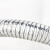 美拓思 耐高温160度PVC钢丝管软管耐油抗冻水管2.5寸内径64mm透明（10米）
