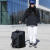 酷奇袋鼠（KUQIDAISHU）牛津布拉杆软体旅行包可折叠省空间托运登机后备箱常备行李箱 黑色 20英寸 20寸