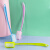 赫思迪格 JG-260 塑料马桶刷背部毛刷设计 卫生间长柄刷 地板厕所双面死角缝隙清洁刷加厚 绿色（颜色随机）