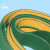 黄绿片基带加导条花纹耐磨平面传动带糊盒皮带平皮带 双绿色片基带