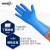 爱马斯（AMMEX）一次性丁腈手套无粉橡胶实验室防酸碱耐油加厚防刺穿家务清洁手套 APFNCHD蓝色丁腈手套(100只/盒) S