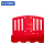 苏识 市政施工围挡塑料三孔注水滚塑水马 围栏1200*1500mm 红色 个 1410327
