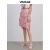 纬漫纪（VIMAGE）夏季新品商场同款休闲个性不规则荷叶边波点半身裙子女V1306917 红色61 1/S
