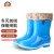 上海牌雨鞋女士中筒可拆卸棉套防寒舒适PVC耐磨防滑防汛劳保工业防护耐腐蚀耐酸碱食品加工鞋SH559A 蓝色 38