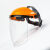 侧至柒新款电焊面罩焊工眼镜防护专用头戴式氩弧焊烧焊护脸防烤面具 头戴式面屏-白色(可戴眼镜使用)