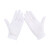 贸正 礼仪白手套24只 棉纱线劳保展示防护用品MZS-LY12 白色