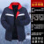 EYNL冬季工作服棉袄加绒加厚大码棉服男女同款加肥加大长袖外套工装 夹克藏蓝棉衣 175码建议120斤-140斤