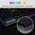 新贵机械键盘GM551 热插拔 游戏键盘 ABS双色注塑键帽混光104键周边RGB灯光全键无冲 黑色