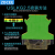 ZDCEE UK黄绿双色接地端子USLKG10端子排UK-10JD导轨式PE接地10mm USLKG10 50片
