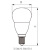 飞利浦（PHILIPS）LED灯泡3.5W节能小球泡家用客厅照明低功率灯泡卧室光源真彩版 E14 暖光3000K 1个