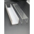 杉贝亚克力槽折弯热灯罩盖板有机玻璃透光护角防尘LED门头招牌装饰 透明(内径) 宽x高 1200mm x 100x50mm
