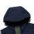 特步（XTEP）运动外套男女同款秋冬新款双层风衣工装风连帽夹克防风上衣 深绀蓝 S