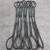 艾科堡 插编钢丝绳套直径12mm长2米起重吊装双扣油编吊索具AKB-GSS-09