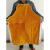 牛皮电焊焊工围裙焊接防护服隔热工作服电焊整皮皮裙 整张牛皮橘色70*100