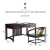 中伟新中式书桌实木书法桌写字台书房书桌家用办公桌-1.4m单桌