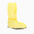 埠帝酸碱鞋套化工化学品液体实验防护防硫酸防酸碱鞋套靴套pvc危化品 黄色防化鞋套（50双） 更大码