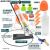 千凌韵水火箭全套制作材料学生手工制作竞赛发射器学校科学实验比赛套装 高中水火箭配件需自备打气筒