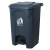 定制适用80升四色垃圾分类垃圾桶脚踏环卫商用户外大号物业小区学校垃圾箱 80升上海分类脚踏桶（有害