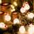 圣诞灯串 圣诞节装饰品led灯串 雪人圣诞树节日装饰品小彩灯闪灯串灯满天星挂件灯饰场景布置 雪人 4米20灯电池USB两用款