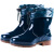 回力雨鞋雨靴防滑防水鞋工胶鞋男女通用 553短筒加棉蓝色 40码 