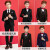 鼎玛仕儿童西服套装男童小西装花童礼服韩版中大童主持人男孩钢琴演出服 蓝色5件套:2件套+衬衫+领结+领带 165码 身高160-165cm 重100-105