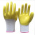 猩阮樟劳保防护手套 牛筋胶防水工地工作耐磨耐油塑胶胶皮手套 黄色 创信P339(12双) XL