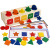 恋尚熊教具宝宝几何形状分类盒认知配对颜色识别早教区小班玩具 磁性款积木 颜色形状分类盒玩具