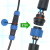 定制适用免焊对接防水航空插头插座接头公母对插电线电缆快速接线芯连接器 LD28-4对接 整套