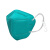 保为康 n95口罩 独立包装 耳戴式 防飞沫阻隔颗粒物细菌过滤≥95%透气3D立体成人防护口罩（绿色1盒30个）