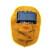 牛皮电焊面罩 自动变光防强光隔热焊工防护焊帽头戴式面罩 鬼脸双翻镜普通镜片面罩
