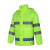 帮手仕 户外执勤分体雨衣2XL 1件荧光绿双层 公路养护环卫工作劳保雨衣套装 反光款