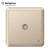 西屋（Westinghouse）一位插座面板W2TV_GD 维悠系列麦浪金 网络墙壁暗装86型