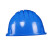 曼德锐安全帽工地男国标abs加厚透气夏施工玻璃钢头盔领导工程定制印字 豪华五筋款（蓝色）（按钮）