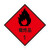 稳斯坦 WST4017 货车运输危险品标识牌 铝板警示货物化学有毒液体有害气体标识贴 腐蚀品8类