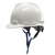 诺瑞斯安国标V型烤漆ABS安全帽工地施工防砸头盔安全帽领导监理免费印字 白色