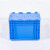 知旦 物流箱 外径:400*300*280mm周转箱仓库车间工业塑料周转箱汽车配件运输箱 ZWL-400280F 蓝色翻盖