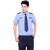 征战虎 保安服夏装 执勤服套装安保服蓝色短袖衬衫 180cm