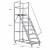 艾科堡 仓库登高梯移动平台梯高1.8米带滑轮登高梯安全工作梯爬梯围栏扶手登高梯子 AKB-DGT-15