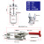 森承工装夹具40323不锈钢快速夹 木工机床大力压紧器翻盖锁扣门栓夹钳 中号(431)镀锌铁