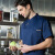 彬单 夏季厨师服男士短袖法式透气西餐厅工作服可定制 藏蓝色短袖 2XL 