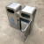 迪恩斯（DEANS）户外不锈钢分类垃圾桶两分类双桶大号环卫果皮箱室外公园小区物业垃圾箱商用D-102