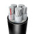 国标YJLV铝芯电缆2 3 4 5芯10/16/25/35平方户外铝电缆可架空地埋 3等芯  一米 16平方毫米
